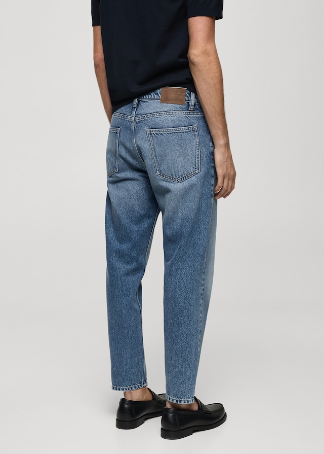 Mango Jeans cropped tapered fit Online Outlet