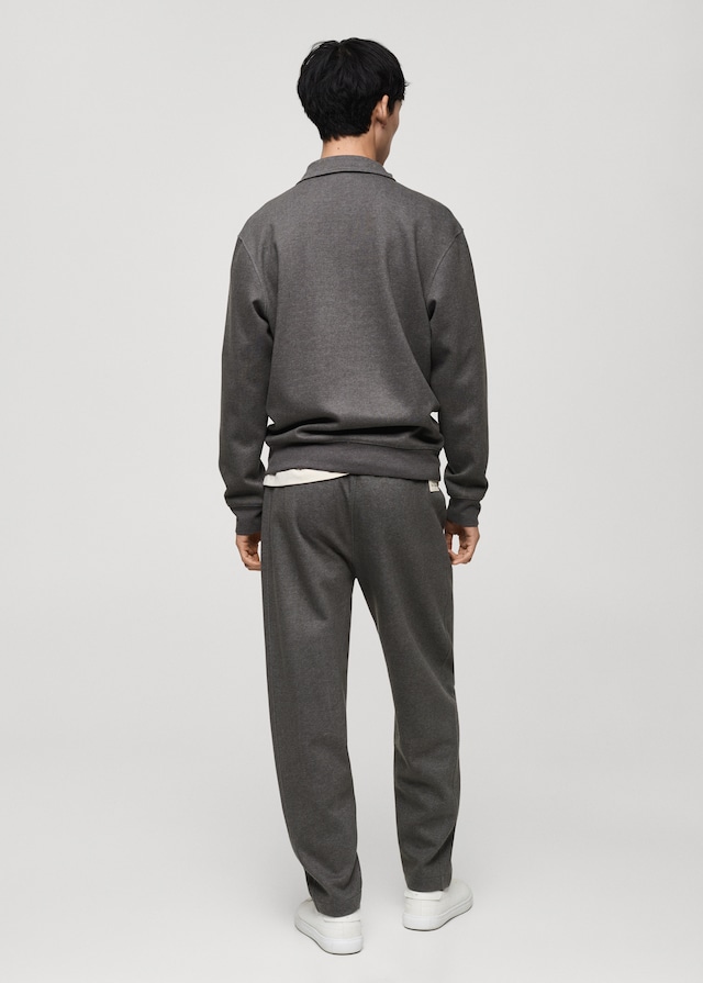 Mango Polo-Sweatshirt mit Stickdetail Große Rabatte