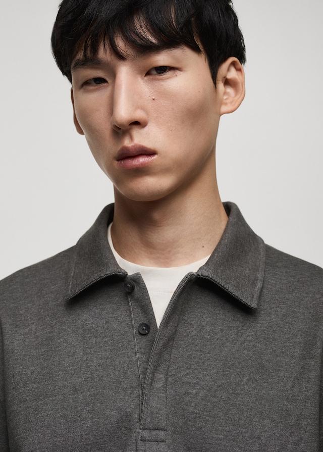Mango Polo-Sweatshirt mit Stickdetail Große Rabatte