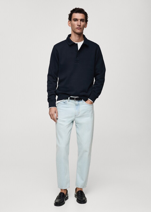 Mango Polo-Sweatshirt mit angerauter Innenseite und regulärer Passform Neuheiten