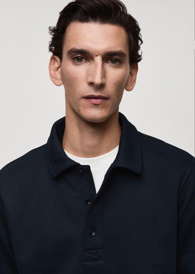 Mango Polo-Sweatshirt mit angerauter Innenseite und regulärer Passform Neuheiten
