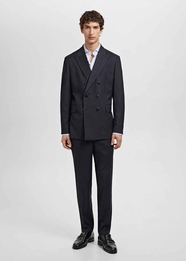 Mango Zweireihiges Slim-Fit-Sakko Mónaco Tägliche Deals