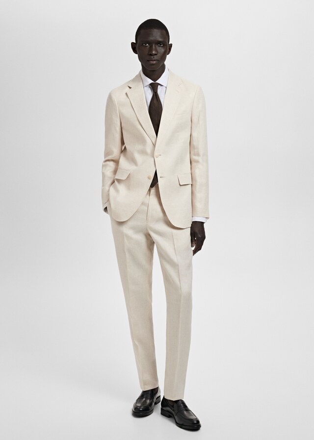 Mango Slim-Fit-Sakko Amalfi aus 100 % Leinen Super Sparpreis