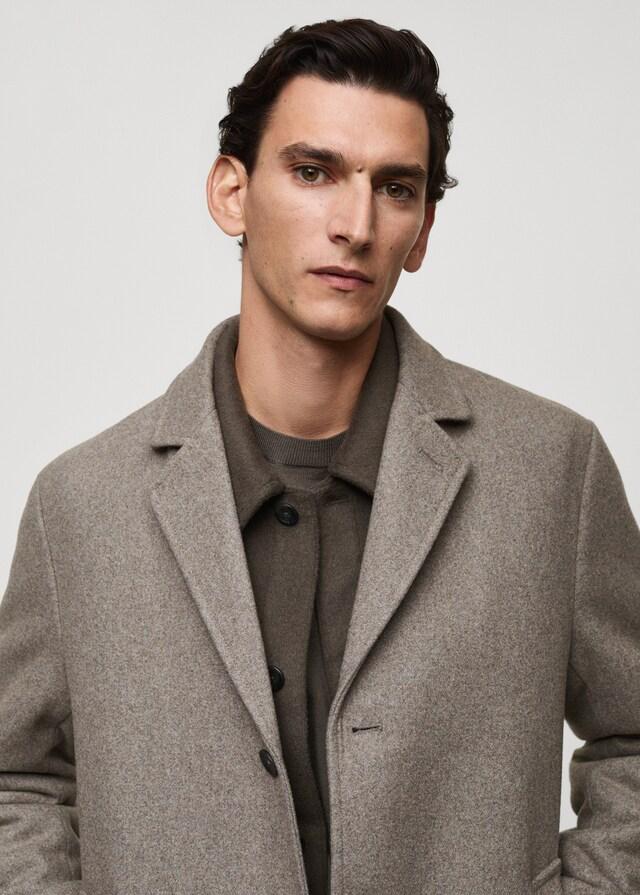 Mango Wollmantel mit gestepptem Innenfutter Neueste Stile