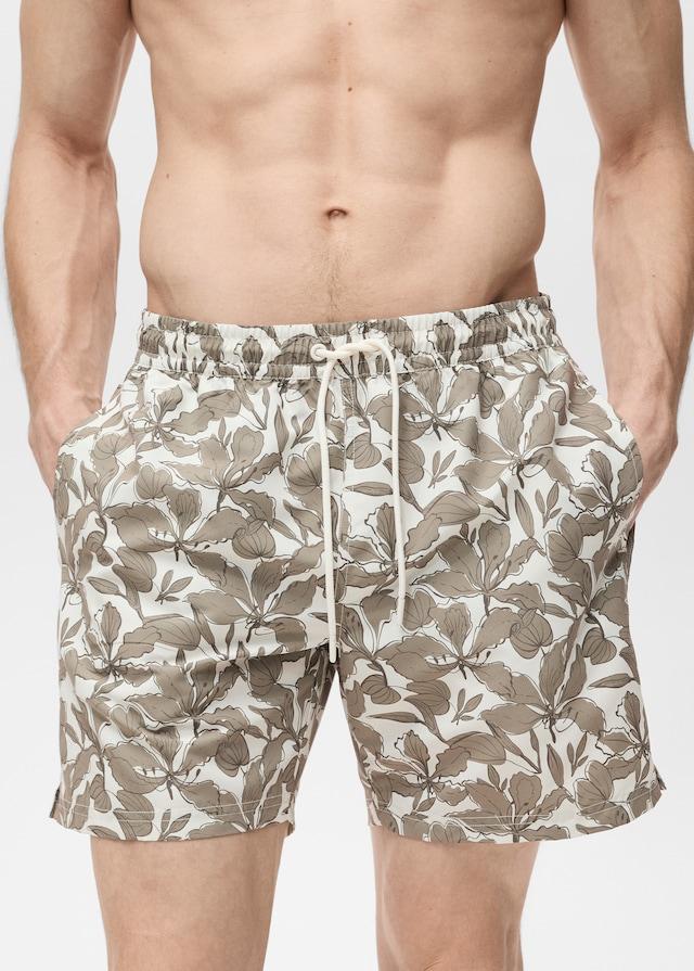 Mango Badeshorts mit floralem Dessin Zeitbegrenzte Promotion