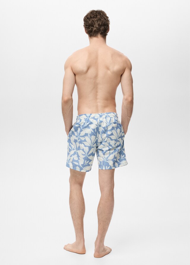 Mango Badeshorts mit floralem Dessin Bis zu 50% Rabatt
