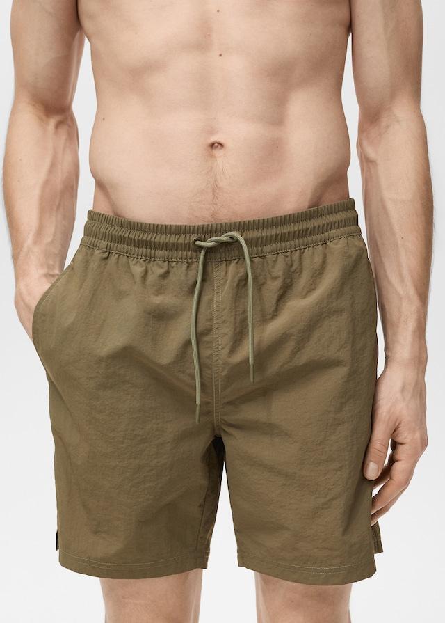 Mango Basic-Badeshorts mit Kordelzug Bis zu 60% Rabatt
