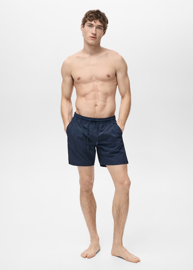 Mango Basic-Badeshorts mit Kordelzug Bis zu 65% Rabatt