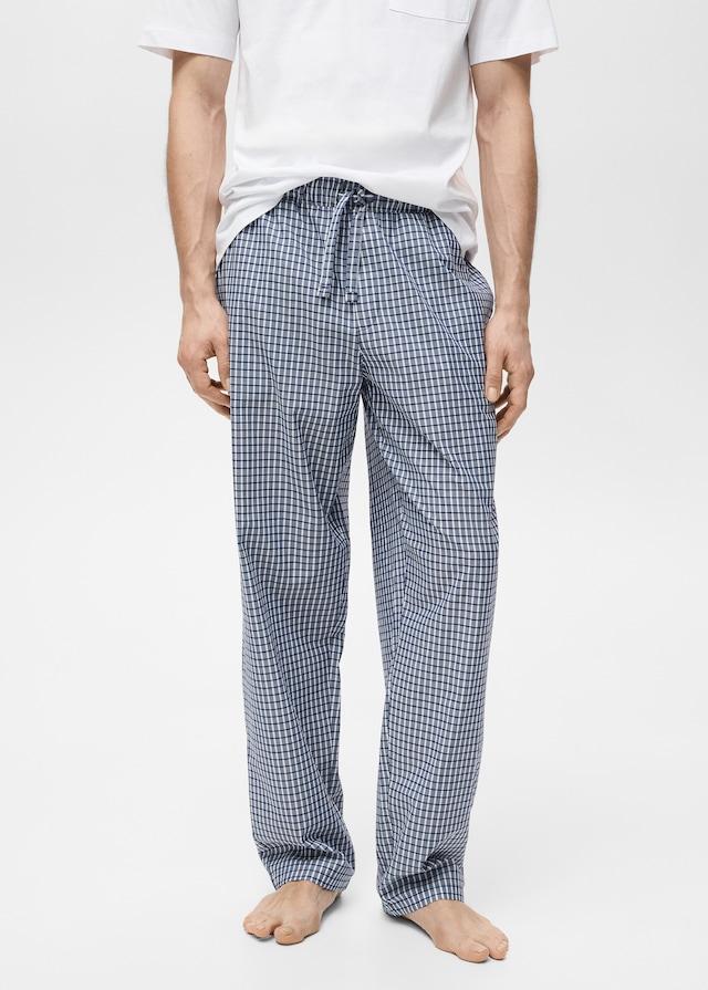 Mango Pack kombinierter Pyjama aus 100 % Baumwolle mit Karomuster Kostenloser Versand international
