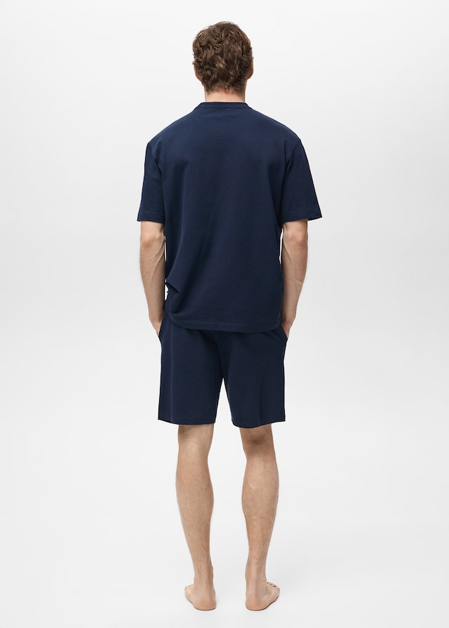 Mango Pack Kurzer Baumwoll-Pyjama Black Friday Preise
