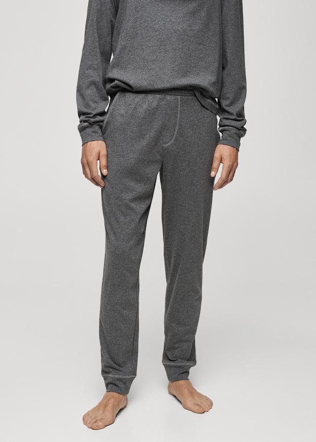 Mango Pack mit langem Pyjama aus 100 % Baumwolle zollfrei
