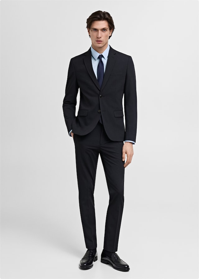 Mango Slim Fit-Anzugshemd aus Baumwolle Sonderangebot