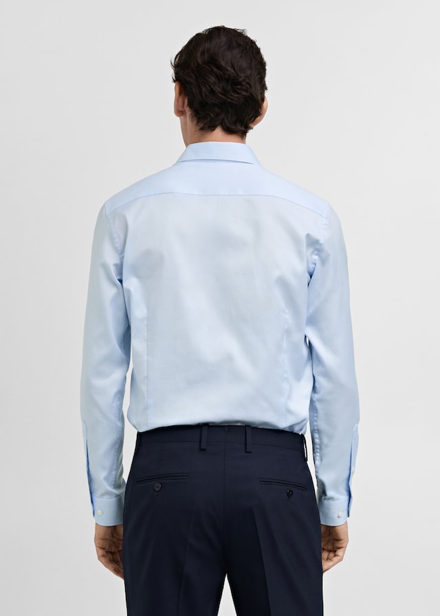 Mango Slim Fit-Oberhemd aus Baumwoll-Popeline Günstig kaufen