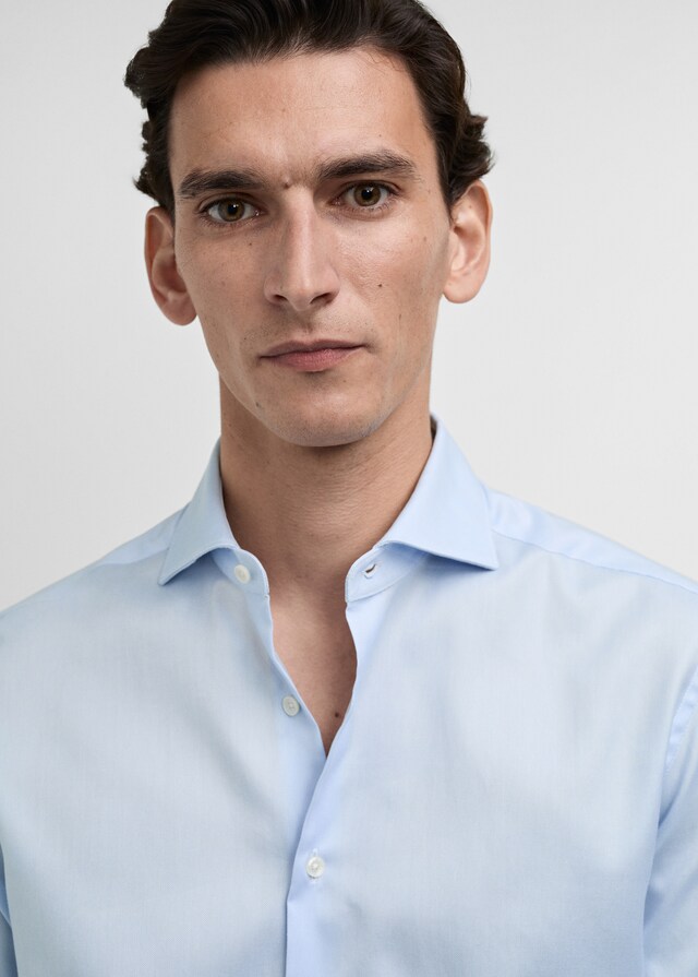 Mango Slim Fit-Oberhemd aus Baumwoll-Popeline Günstig kaufen