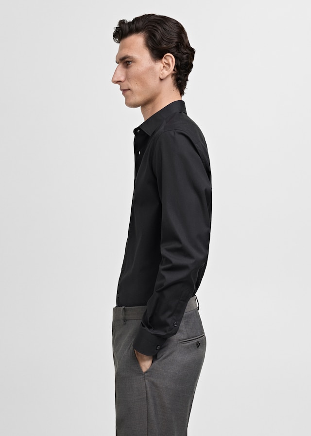 Mango Slim Fit-Oberhemd aus Baumwoll-Popeline Versandkostenfrei
