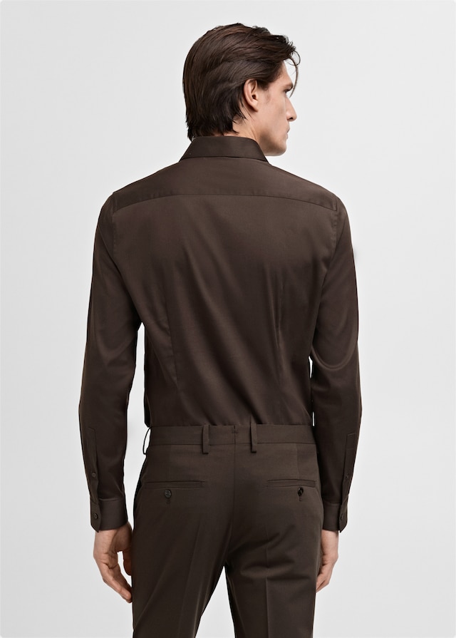 Mango Super Slim Fit-Anzugshemd aus Baumwoll-Stretch Begrenztes Angebot