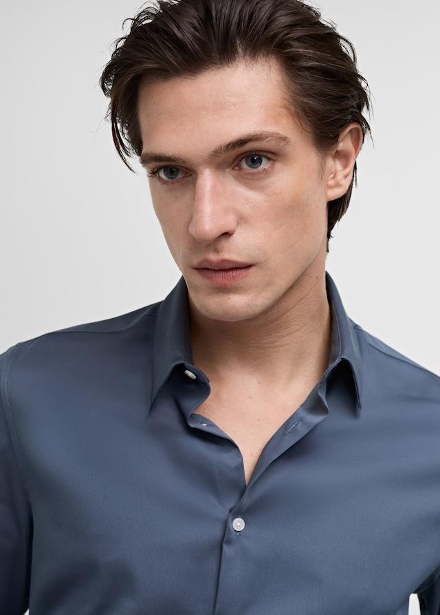 Mango Super Slim Fit-Anzugshemd aus Baumwoll-Stretch Online Shopping