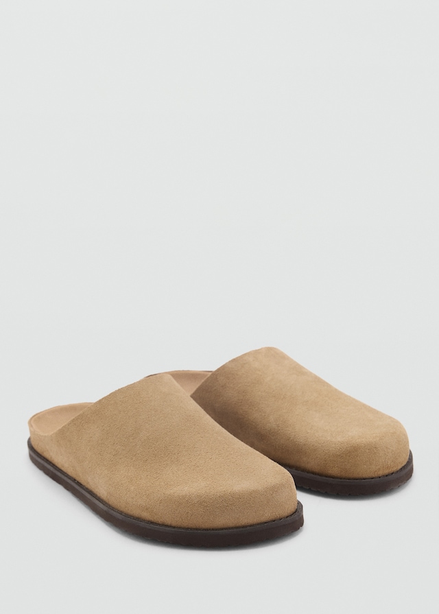 Mango Clogs aus Rauleder Heißer Verkauf