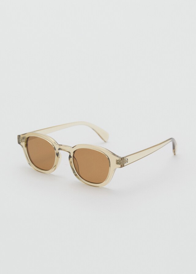 Mango Sonnenbrille mit halbtransparentem Gestell Sonderangebot der Fabrik