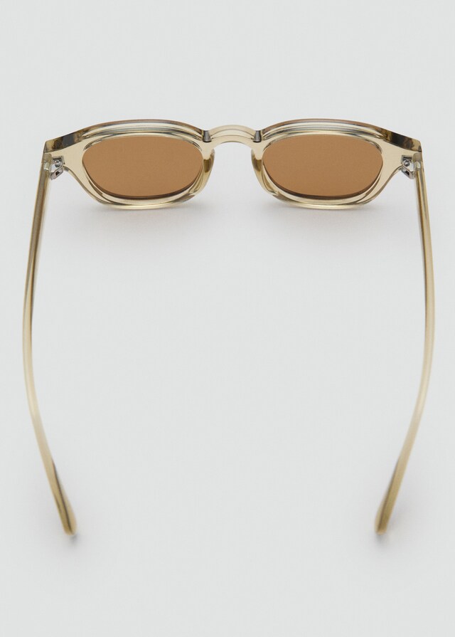 Mango Sonnenbrille mit halbtransparentem Gestell Sonderangebot der Fabrik