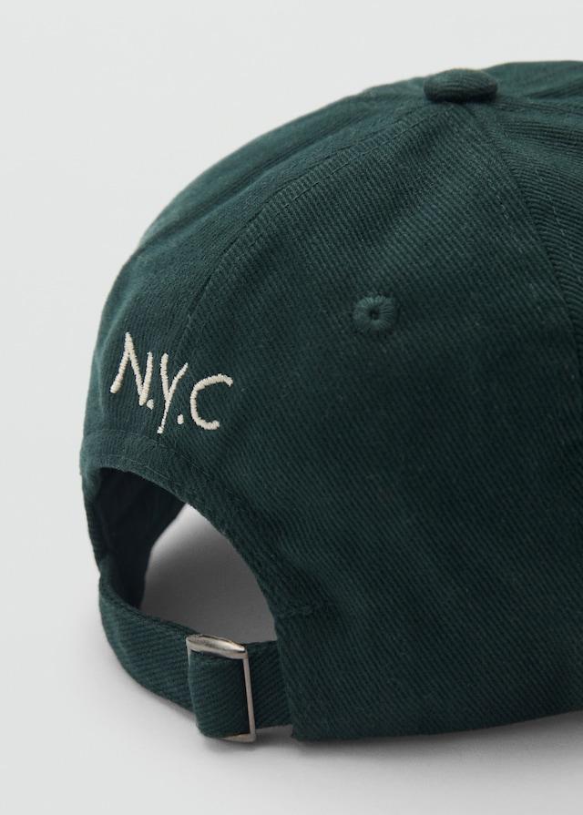 Mango Bestickte Canvas-Kappe Clearance-Verkauf