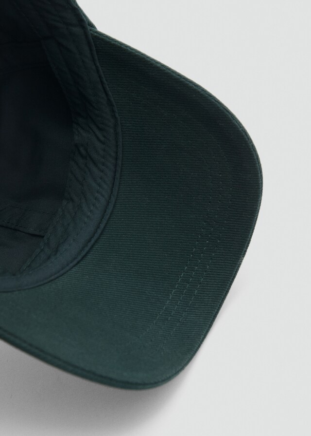 Mango Bestickte Canvas-Kappe Clearance-Verkauf