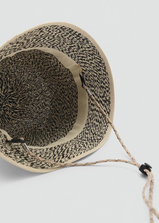 Mango Bucket Hat aus Stroh Fabrikladen