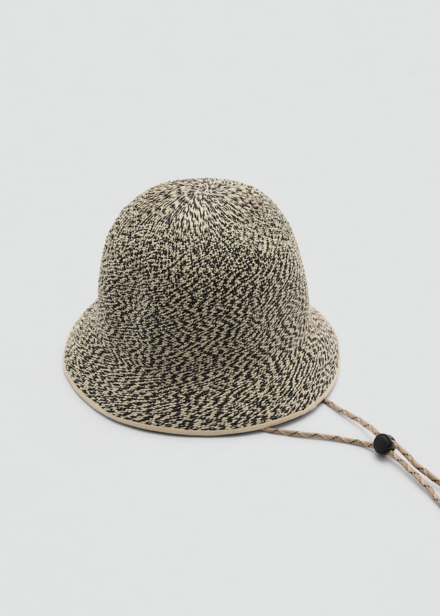 Mango Bucket Hat aus Stroh Fabrikladen