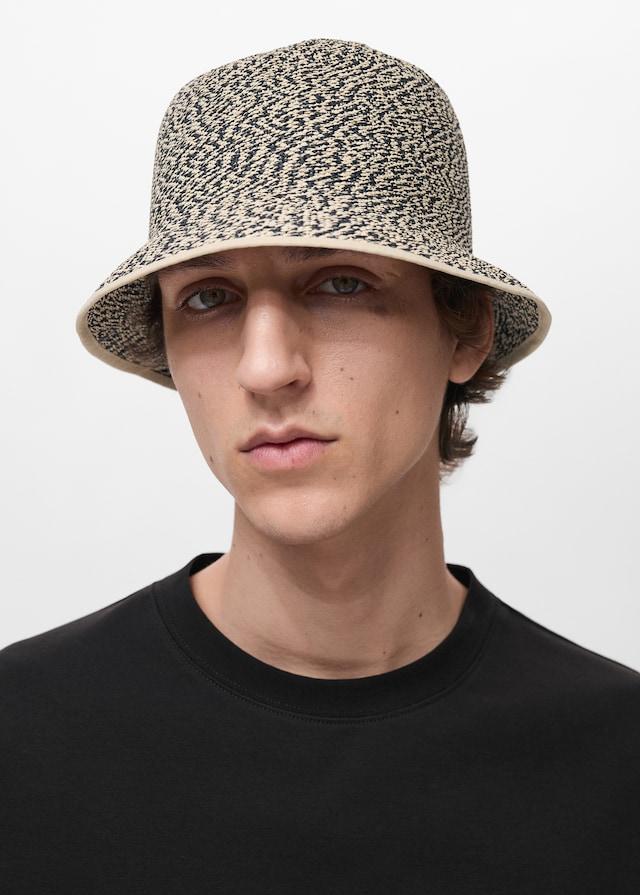 Mango Bucket Hat aus Stroh Fabrikladen