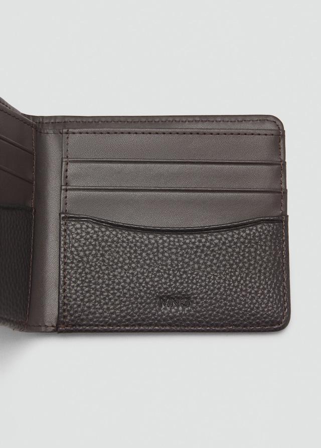 Mango Brieftasche mit genarbtem Ledereffekt Black Friday Preise