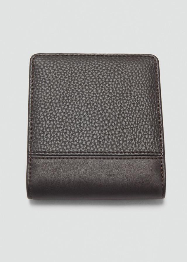 Mango Brieftasche mit genarbtem Ledereffekt Black Friday Preise