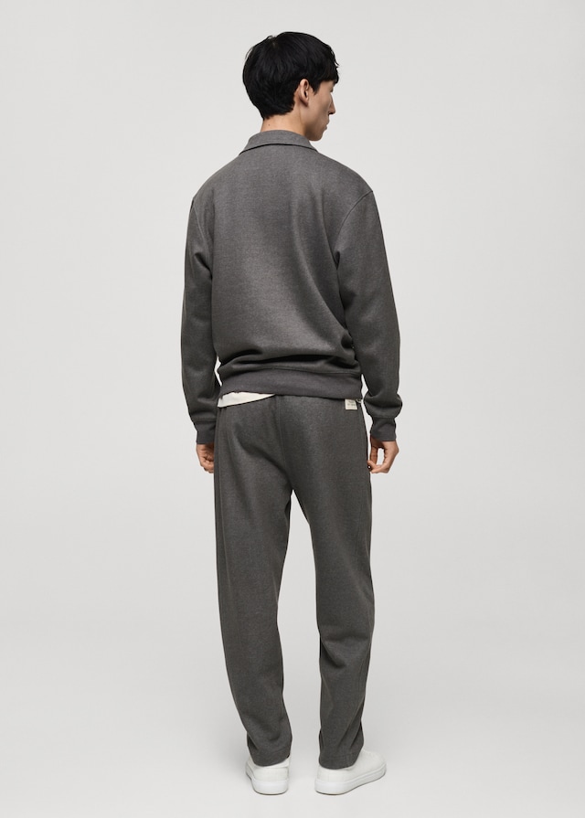 Mango Jogger Pants aus Baumwolle mit Stickdetail Kostenloser Versand