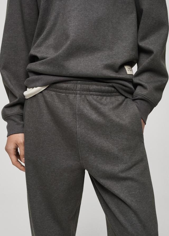 Mango Jogger Pants aus Baumwolle mit Stickdetail Kostenloser Versand