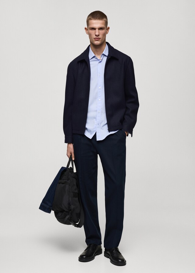 Mango Straight Fit-Bundfaltenhose Fabrikpreis