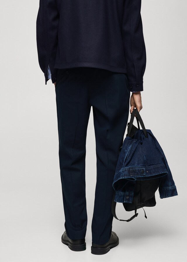 Mango Straight Fit-Bundfaltenhose Fabrikpreis