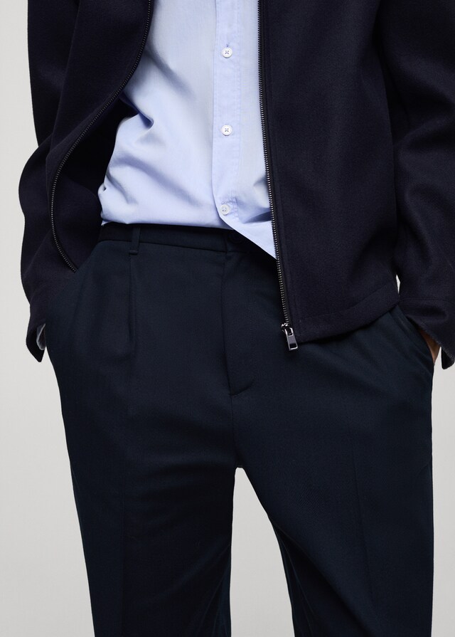 Mango Straight Fit-Bundfaltenhose Fabrikpreis
