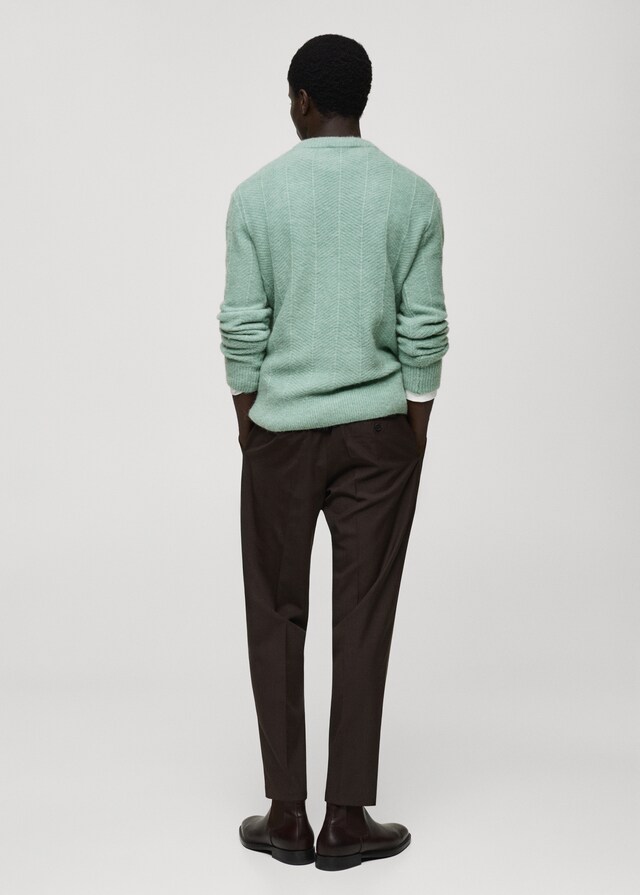 Mango Strukturierter Strickpullover Günstig kaufen