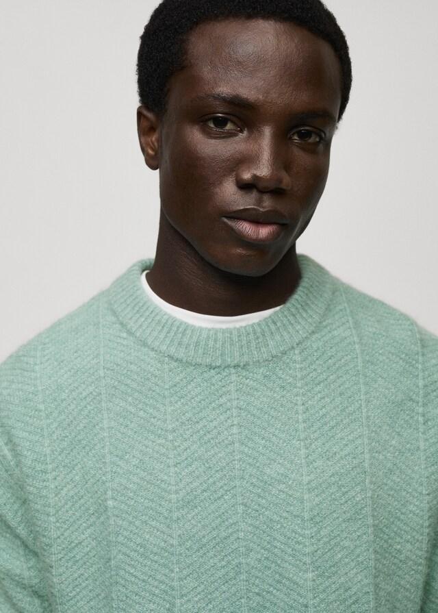 Mango Strukturierter Strickpullover Günstig kaufen