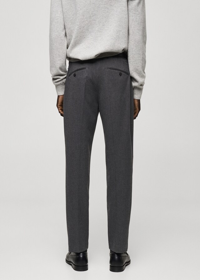 Mango Slim-Fit-Flanellhose Flash Sale