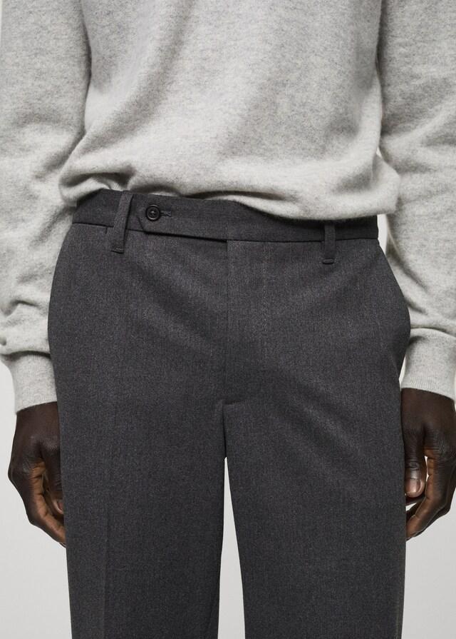 Mango Slim-Fit-Flanellhose Flash Sale