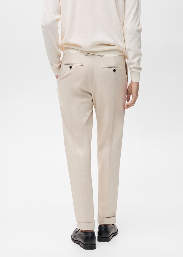 Mango Bundfaltenhose mit Hosenaufschlag Online Shopping