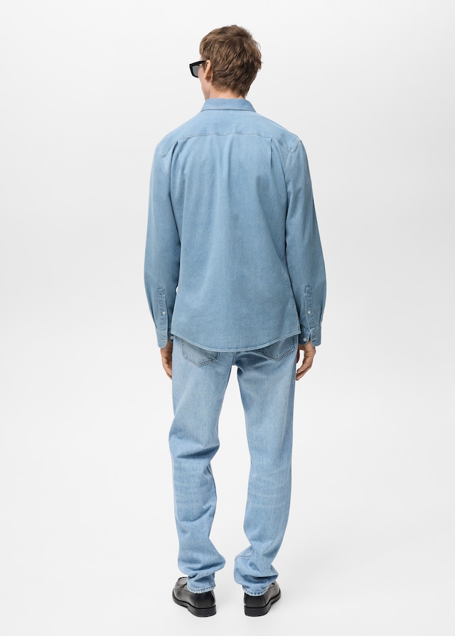 Mango Regular-Fit-Jeanshemd Neueste Mode