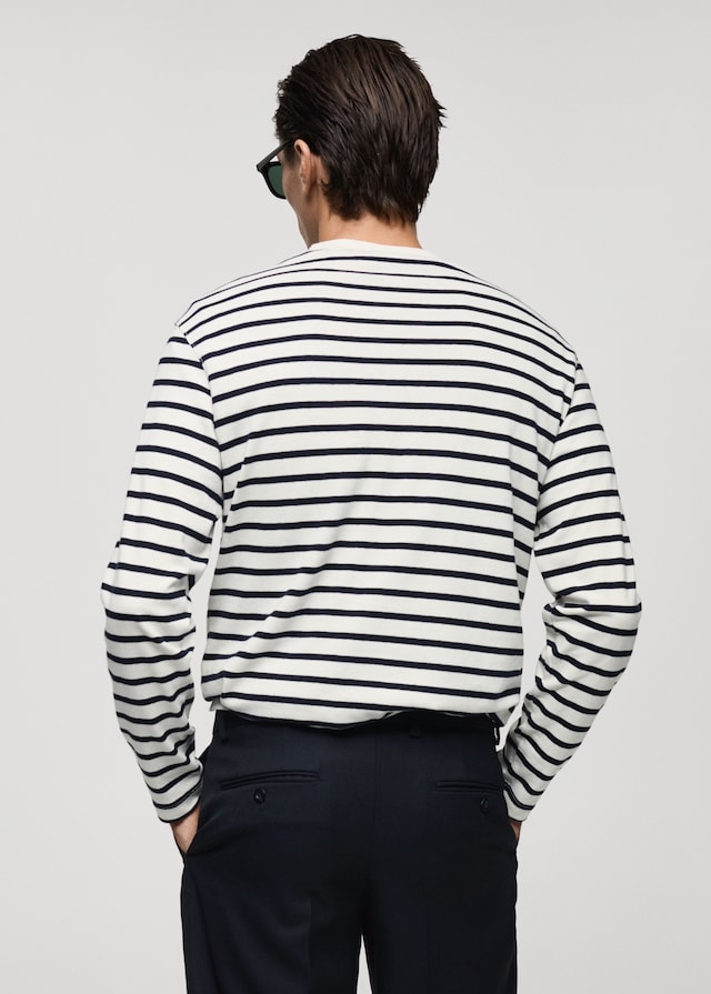 Mango Gestreiftes T-Shirt aus 100 % Baumwolle Exklusive Angebote