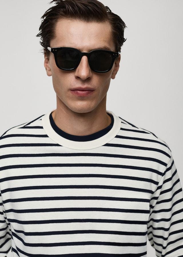 Mango Gestreiftes T-Shirt aus 100 % Baumwolle Exklusive Angebote
