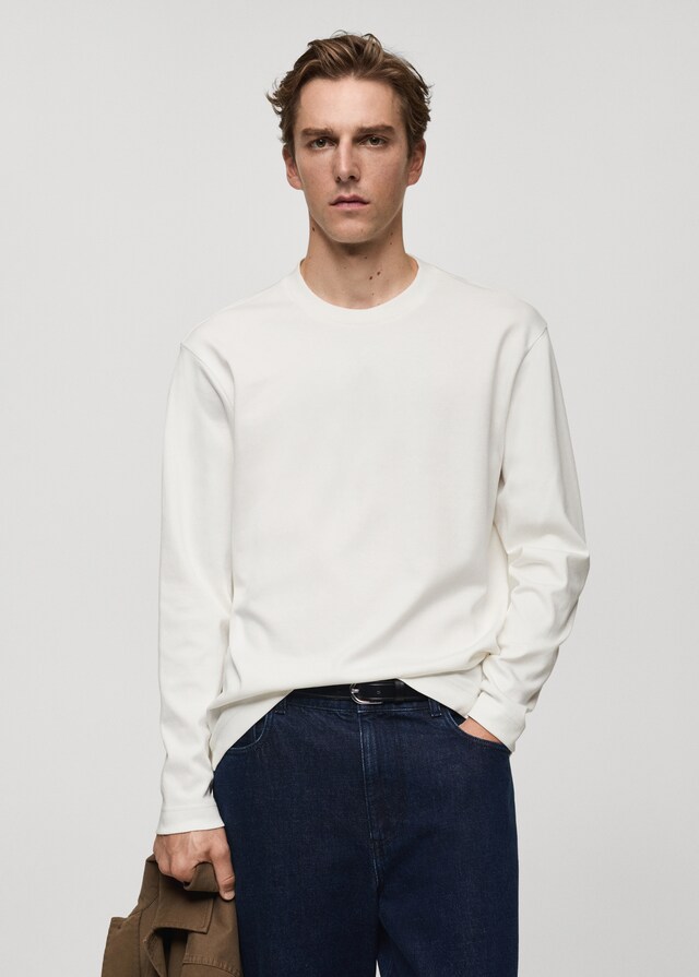 Mango Langarmshirt regular fit Räumungsverkauf