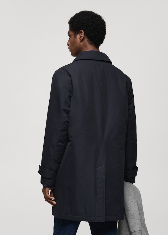Mango Wasserabweisender Stepp-Trenchcoat Sonderangebote