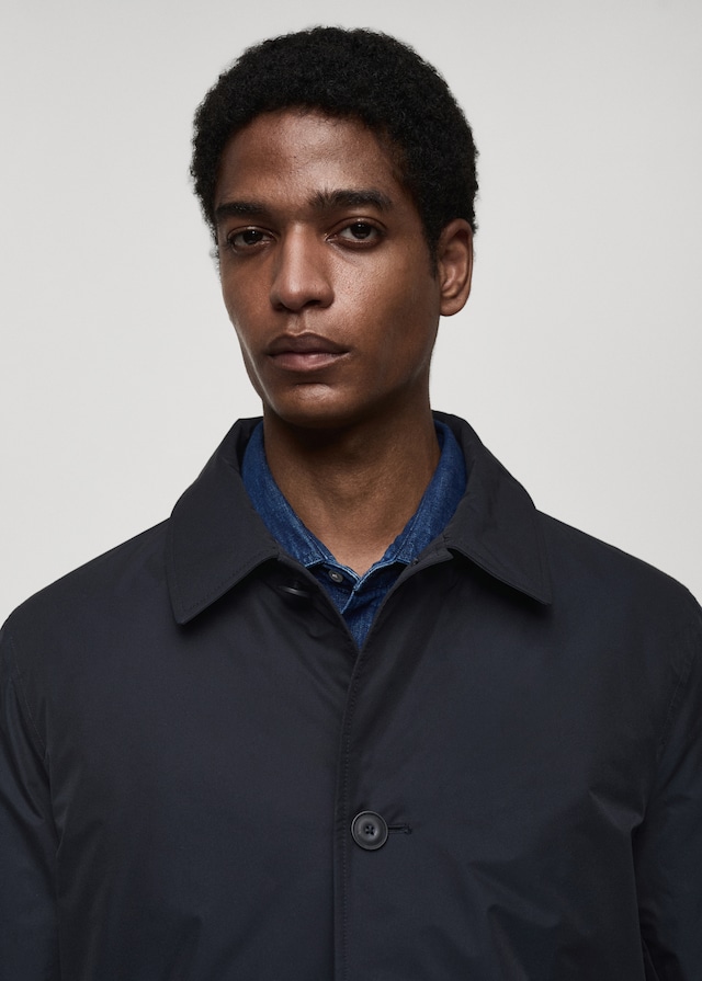 Mango Wasserabweisender Stepp-Trenchcoat Sonderangebote