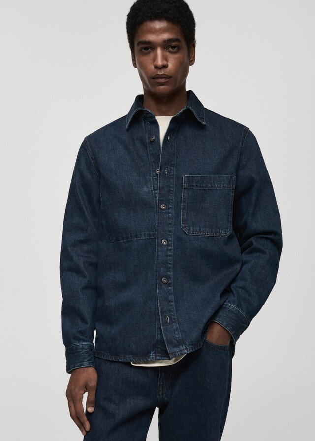 Mango Regular-Fit-Overshirt aus Jeans JETZT KAUFEN