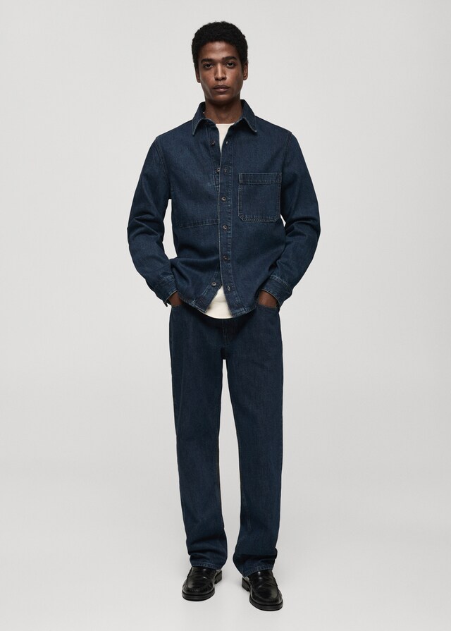 Mango Regular-Fit-Overshirt aus Jeans JETZT KAUFEN