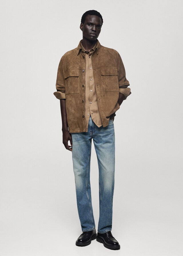 Mango Straight Fit-Jeans im Used-Look Letzter Tag